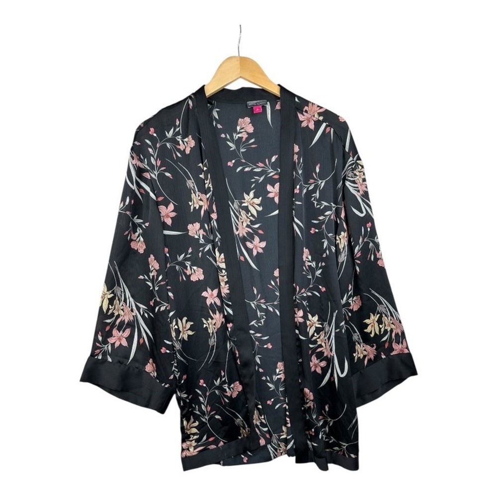 Vince Camuto open front cardigan floral print size Medium